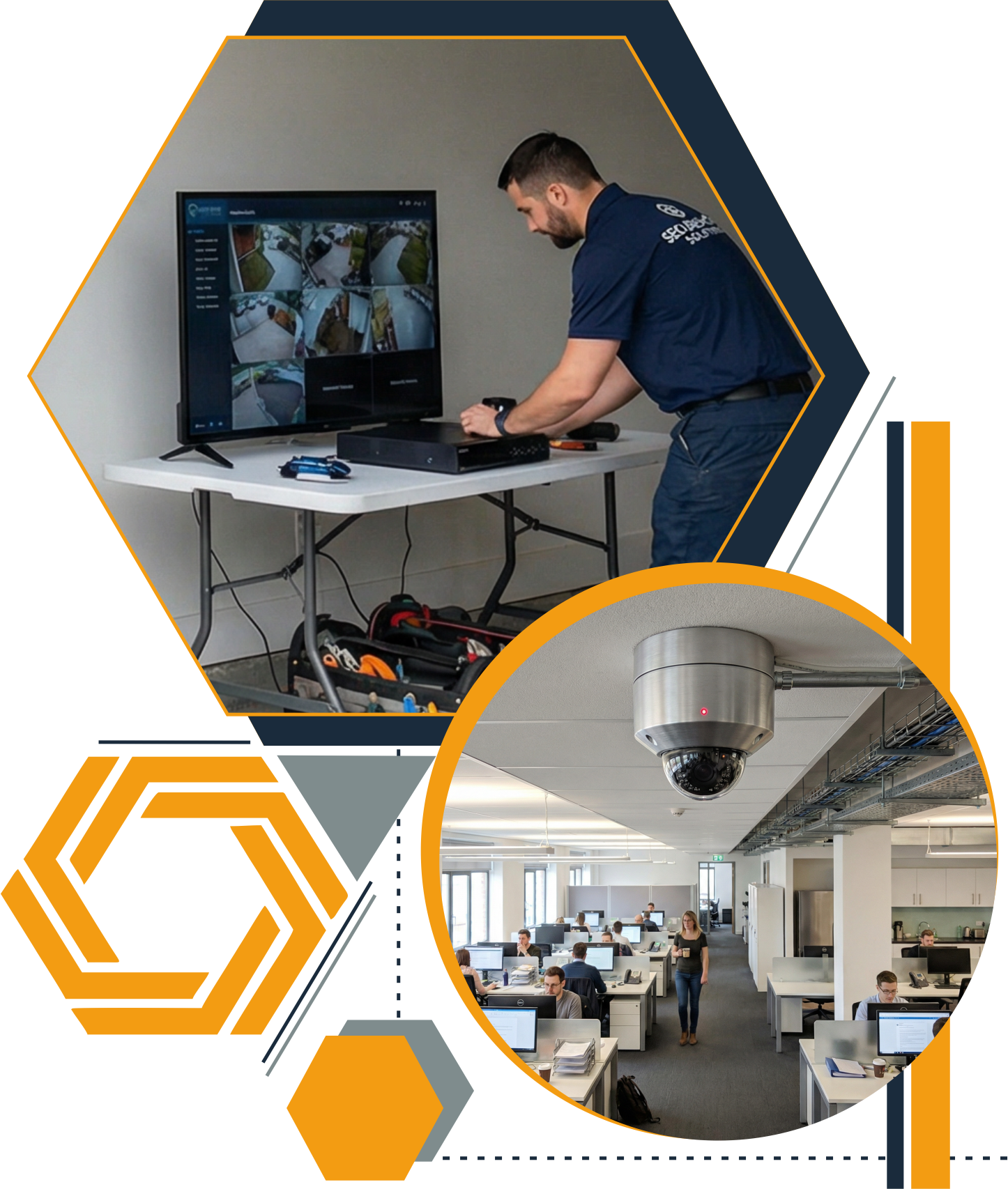 Professional CCTV camera installation